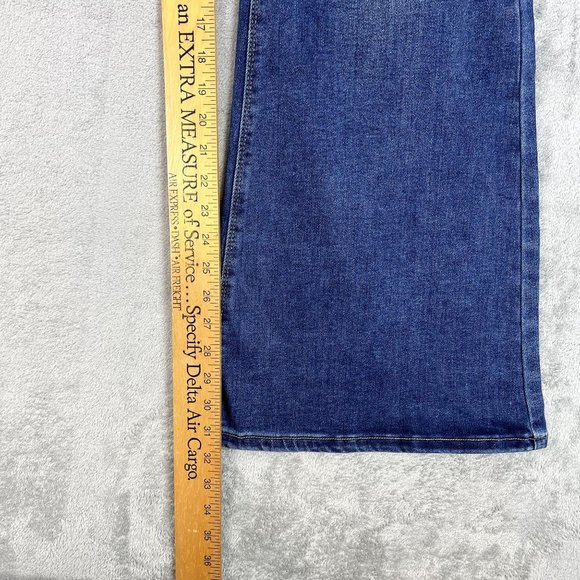 NWT RISEN Los Angeles Womens High Waist Pull On Flare Jeans Stretch Denim Jean - Picture 10 of 11